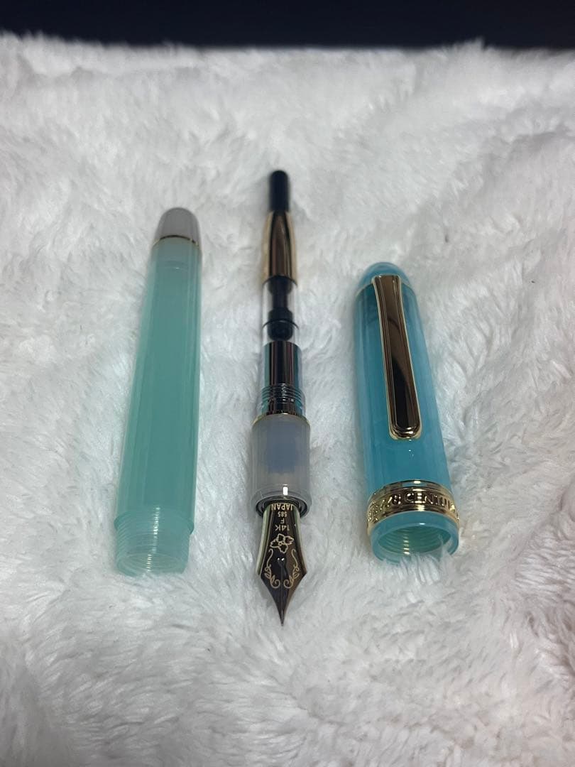 ☆限定 新品未使用 ノンブル ペパーミントティー 万年筆 ニブF 細字☆