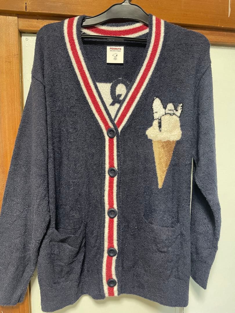 【新品タグ付】gelato pique PEANUTS スムーズィーカーディガン
