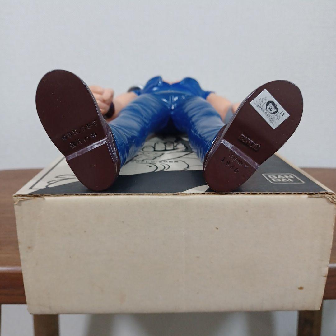 当時物バンダイ「北斗の拳　極大ケンシロー」日本製 希少な箱付きソフビフィギュア