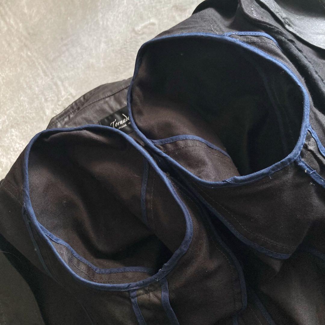 たいたい トルネードマート ライダースジャケット コーティング 黒 M