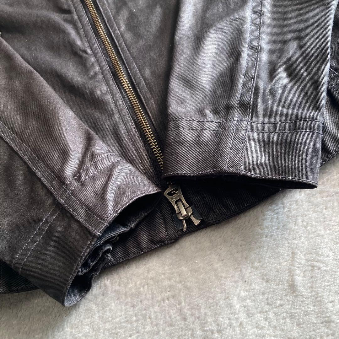 たいたい トルネードマート ライダースジャケット コーティング 黒 M