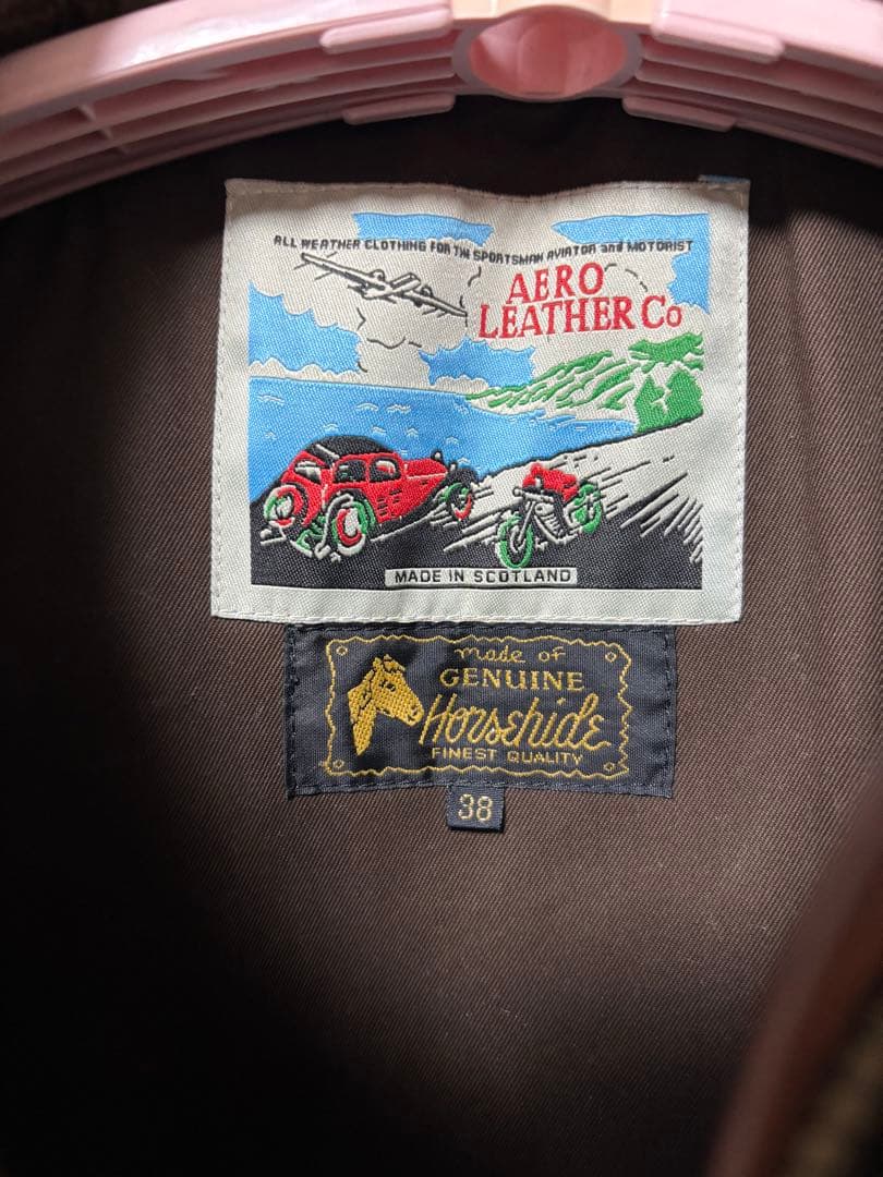 Aero Leather エアロレザー　ハイウェイマン　38