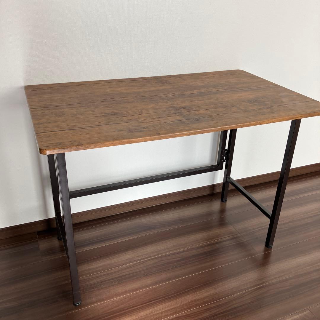 3*6様 幅100cm 折りたたみデスク FLAP 完成品 Brown Pine