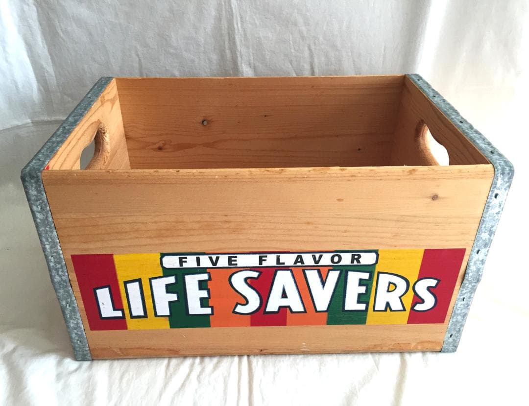 ビンテージ Life Savers Candy 木製 収納ボックス キャンディ