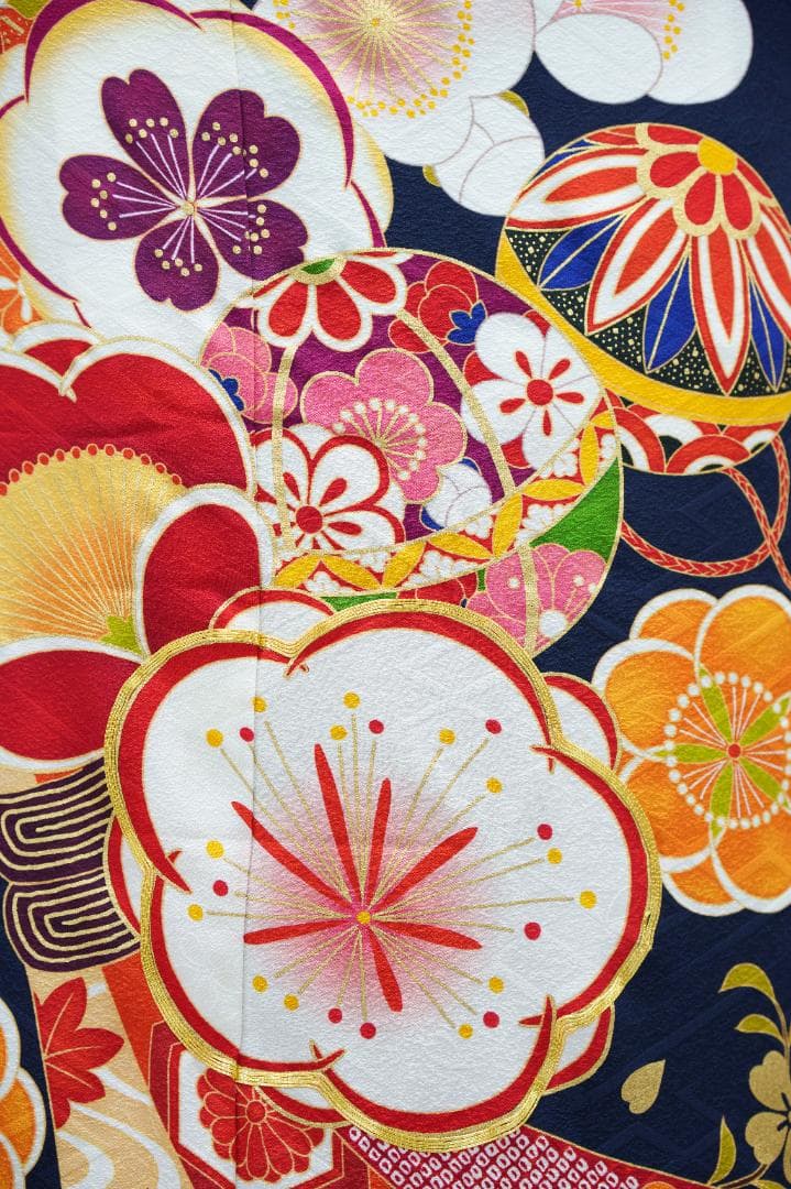 ≪美品≫　正絹振袖９点フルセット【671】【160cm~170cmの方用】