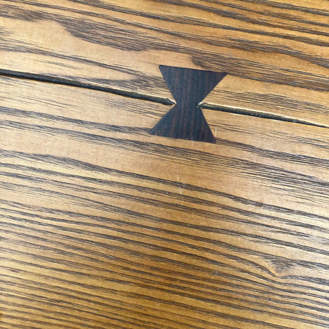 昭和レトロ 一枚板風大型こたつ 木製折りたたみコタツテーブル センターテーブル