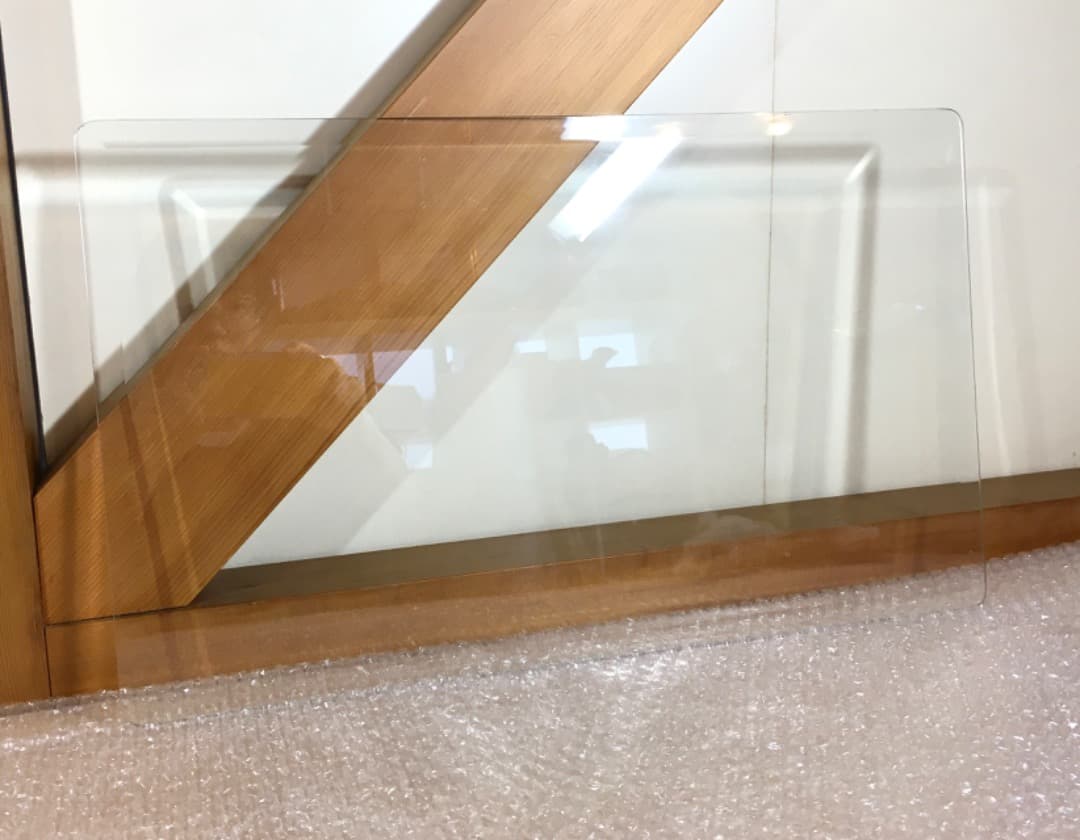 【勝峰作】花台 飾り台 螺鈿細工 金彩蒔絵 机 ガラス付属 ②