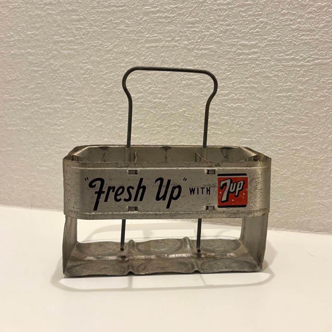 【7up セブンアップ】瓶ボトルキャリーケース　ヴィンテージ品