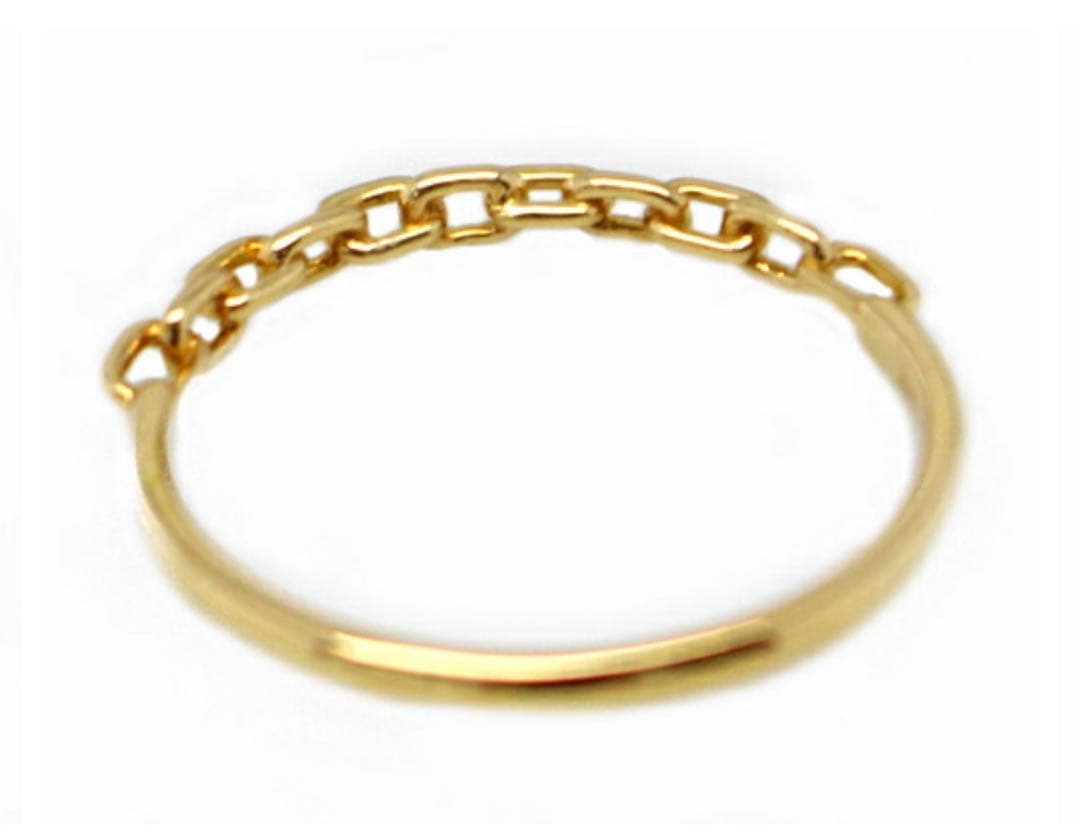 K10 PG チェーンモチーフ 地金リング　10号