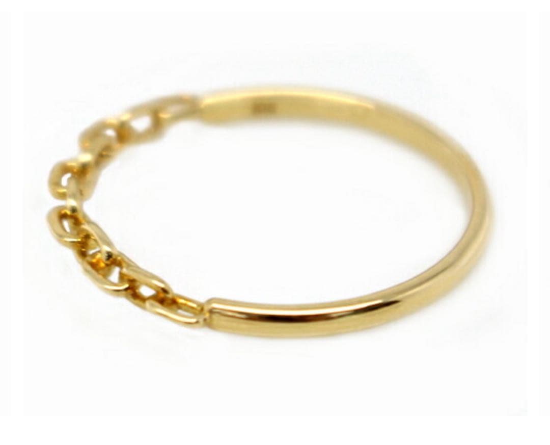 K10 PG チェーンモチーフ 地金リング　10号