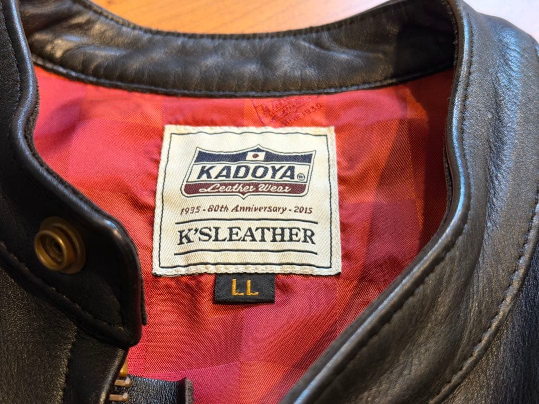 KADOYA レザージャケット 80周年記念 サイズLL