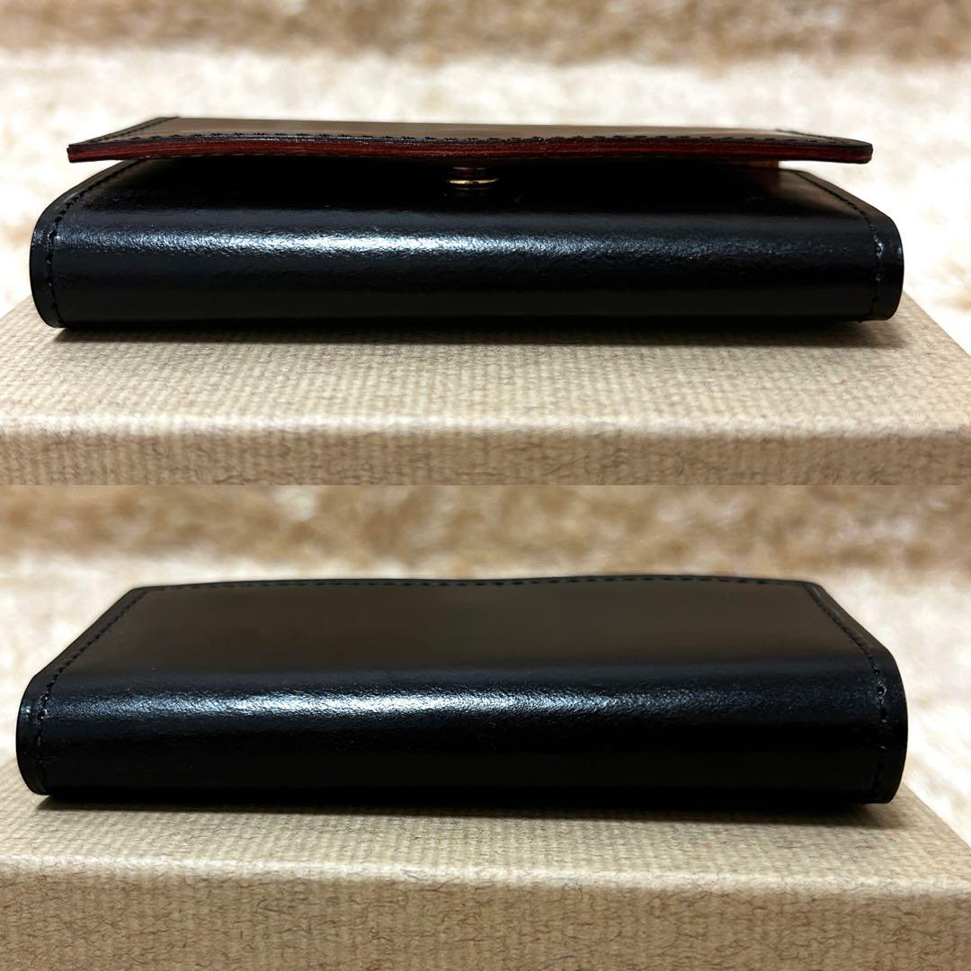 極美品✨ GANZO ブライドルレザー 4連 キーケース ダークブラウン