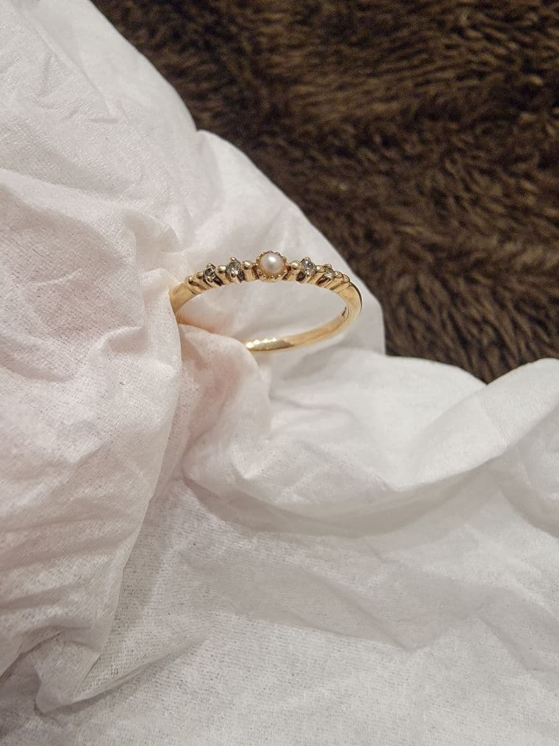 agete　K10リング11号