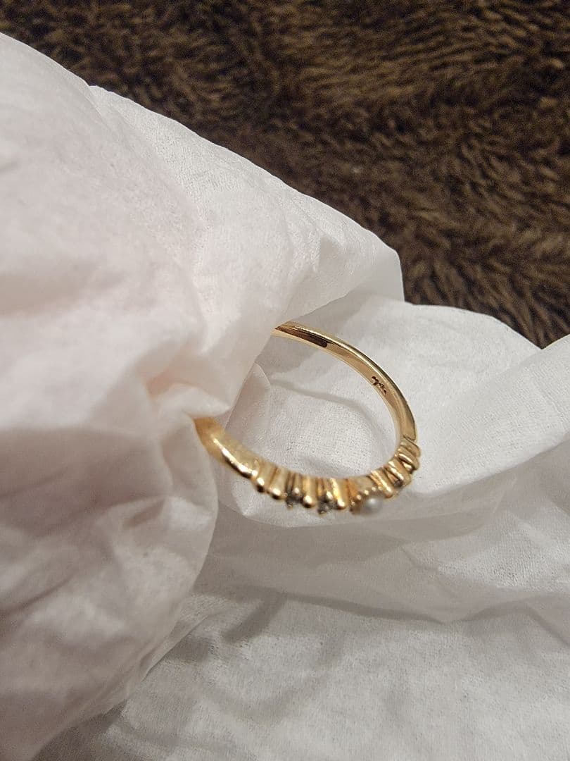 agete　K10リング11号