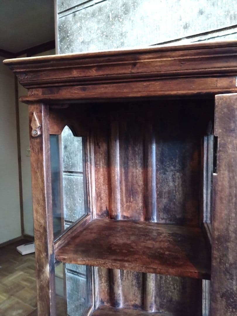 Old Maison 製　ヴィンテージ家具　木製キャビネット　飾り棚　引き取り可
