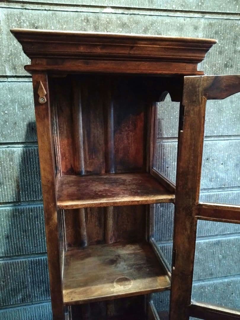 Old Maison 製　ヴィンテージ家具　木製キャビネット　飾り棚　引き取り可
