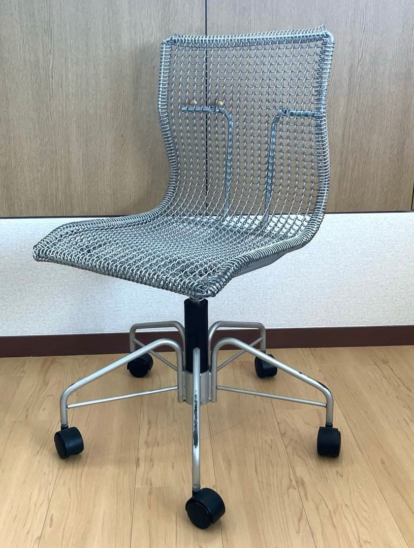 SPAIN インダストリアル ワイヤー メッシュ たチェア　昇降機能 椅子
