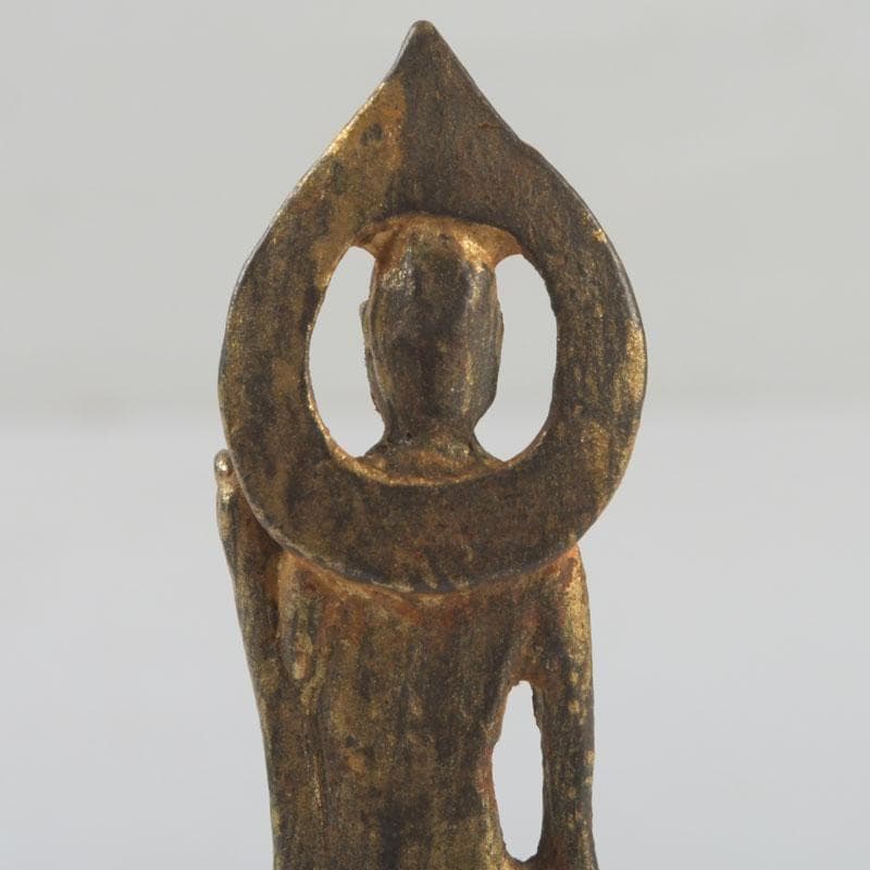 #1993 仏教美術　古銅鍍金　朝鮮仏　仏像　置物　V　9578