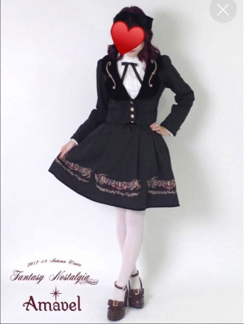 ·˖✶ Amavel ブラウス スカート セット ブラック