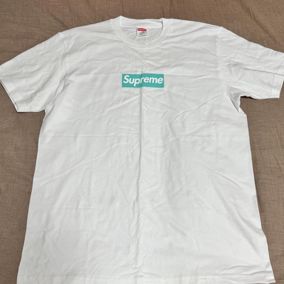 Supreme tiffany box logo Tシャツ Lサイズ