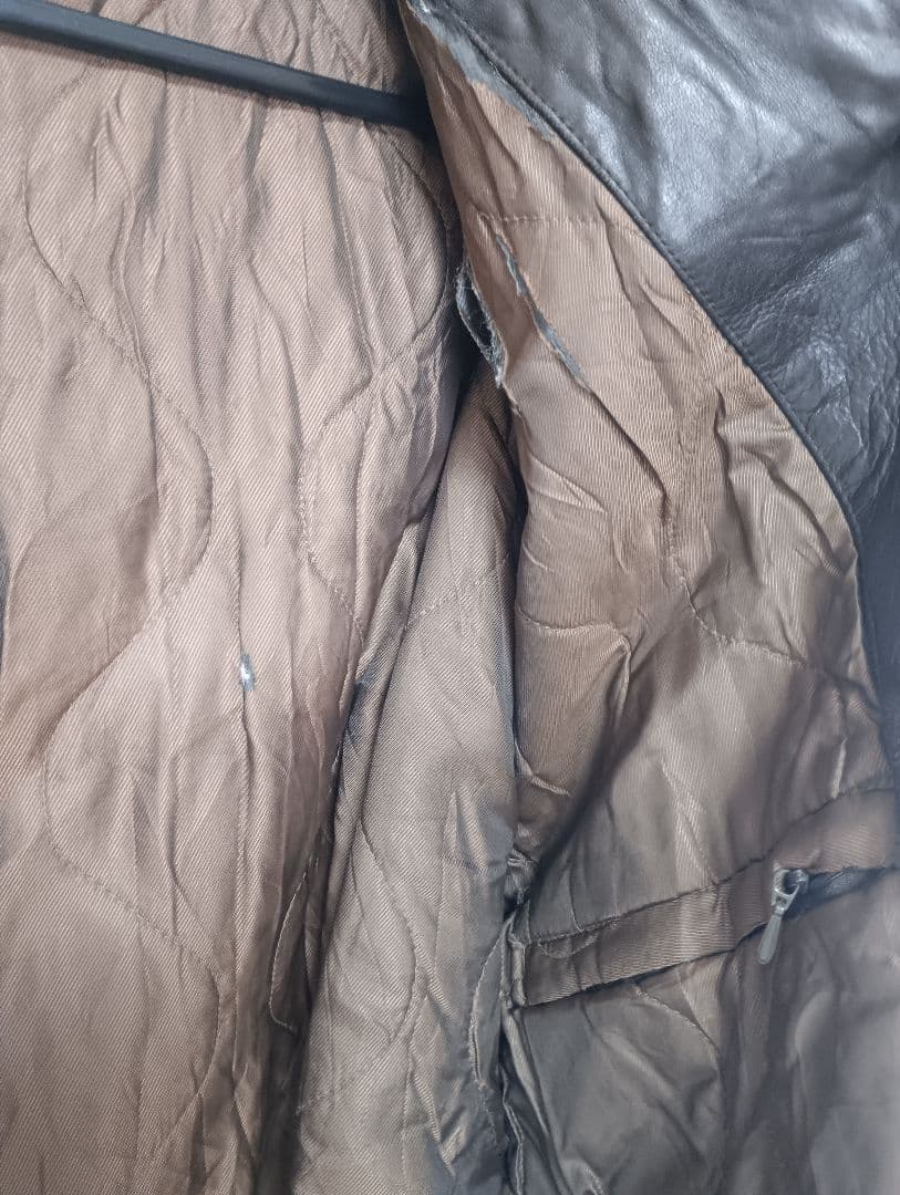 ノーティカ　ダークブラウン レザージャケット