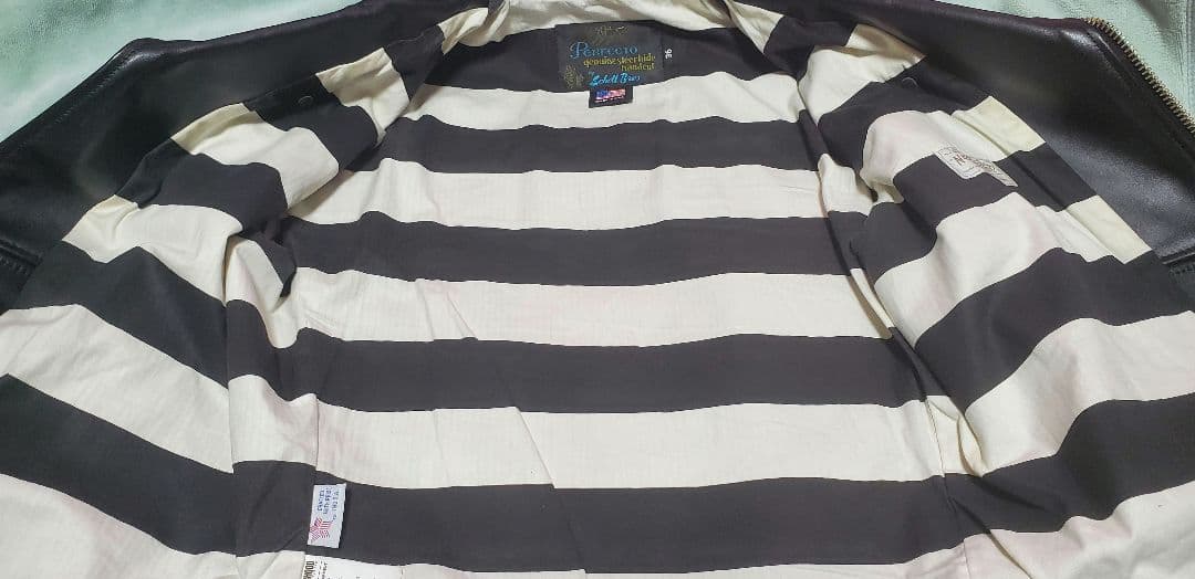 NEIGHBORHOOD×Schottワンスターレザーダブルライダースジャケット