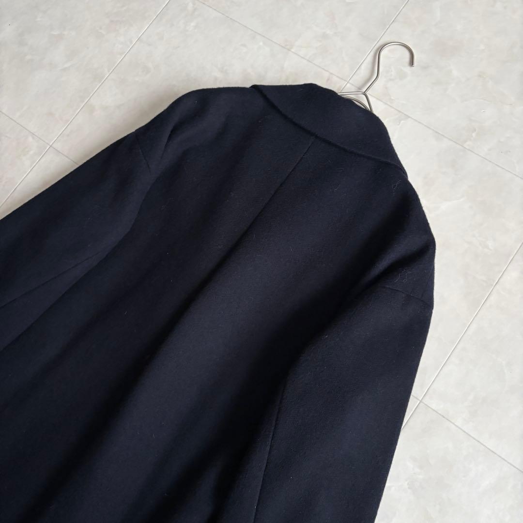 美品✨ ハンズオブクリエイション チェスターコート ネイビー F 日本製 ロング