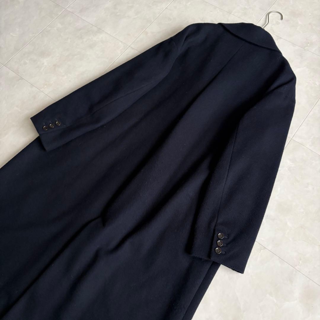 美品✨ ハンズオブクリエイション チェスターコート ネイビー F 日本製 ロング