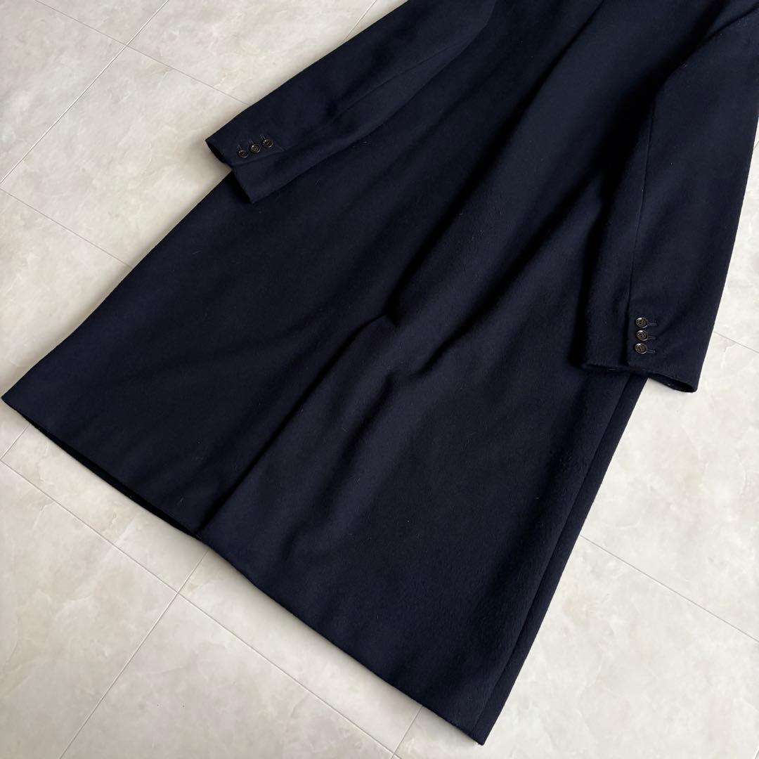 美品✨ ハンズオブクリエイション チェスターコート ネイビー F 日本製 ロング