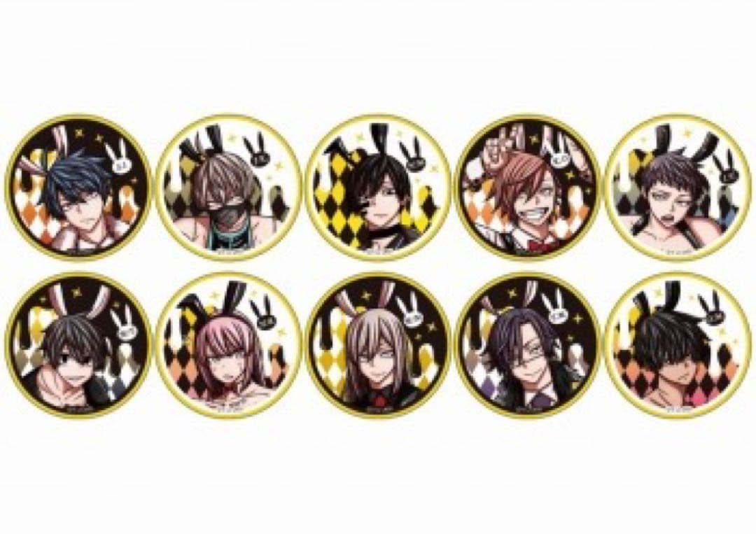 【10 BOX】　桃源暗鬼イラスト缶バッジコレクション　バニーVer. 漫画展