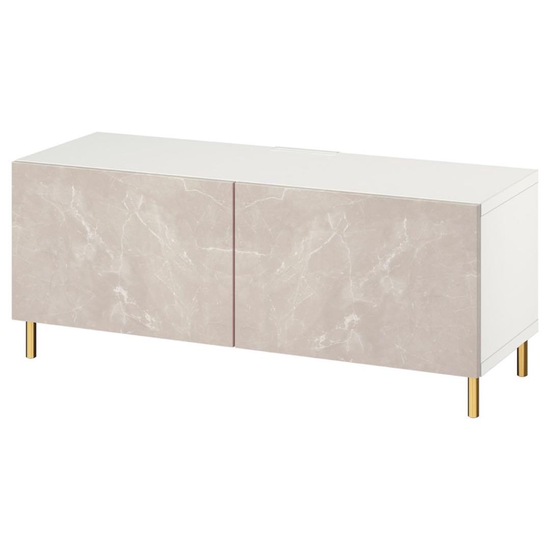 【それそら】IKEA ベストー　テレビ台　120x42x48 cm