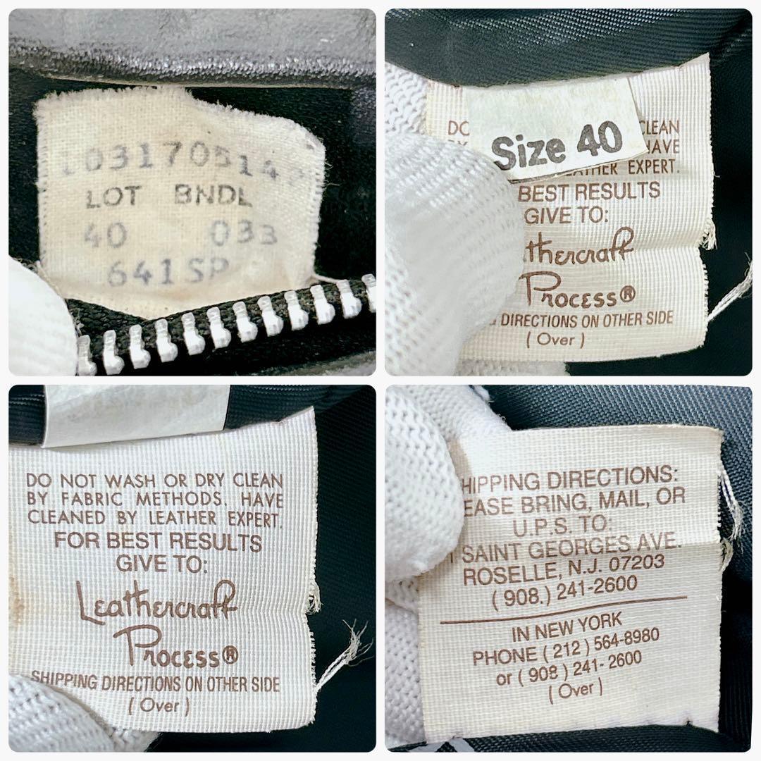 【米国製】Schott 641SP シングルライダース 40 ボアライナー付　L