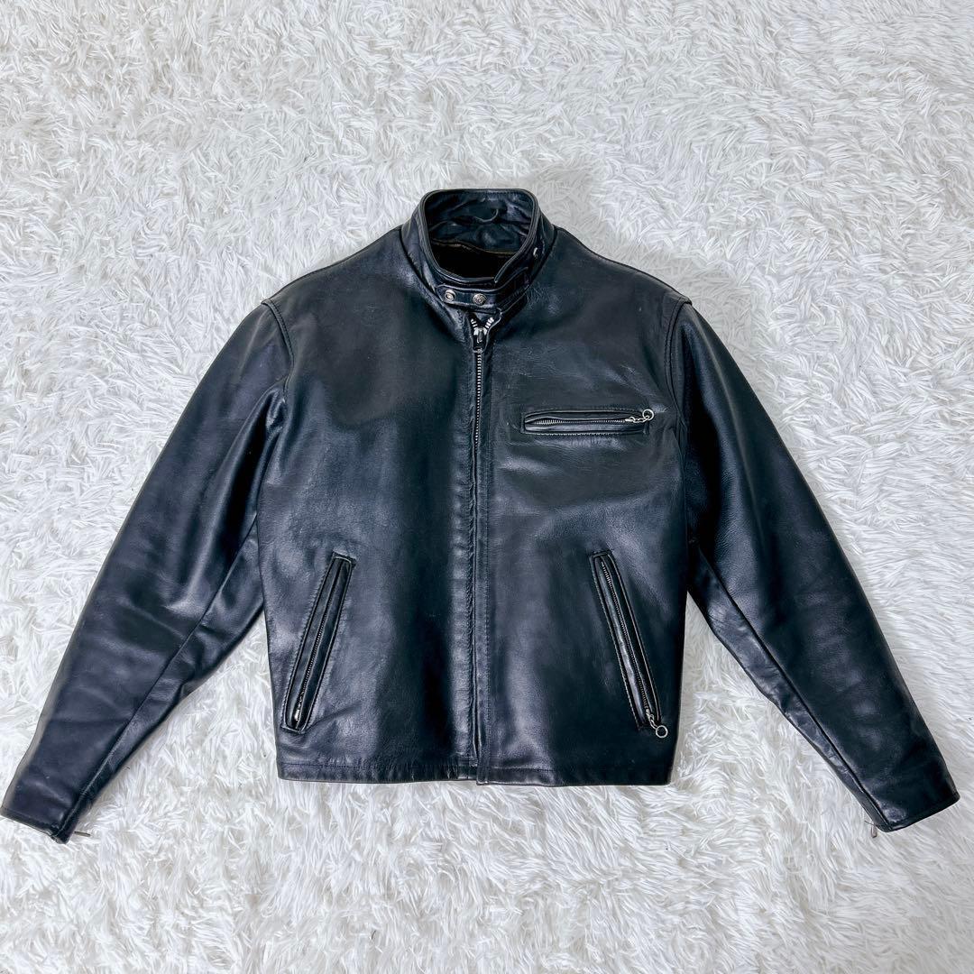 【米国製】Schott 641SP シングルライダース 40 ボアライナー付　L