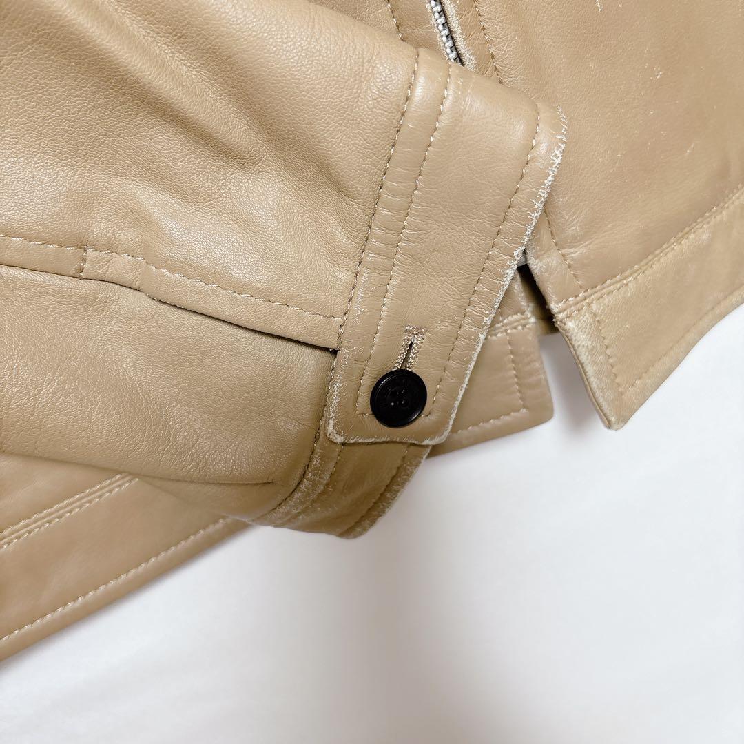 バーバリー　レザージャケット　羊革　三陽商会　羽織り　かっこいい　シンプル　大人