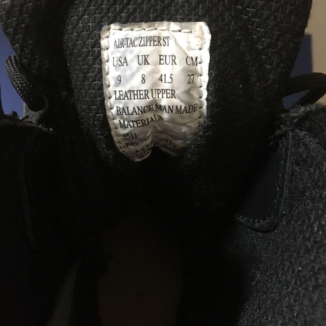 タクティカルブーツ【RIDGE社製】レーザーブーツジッパー付き