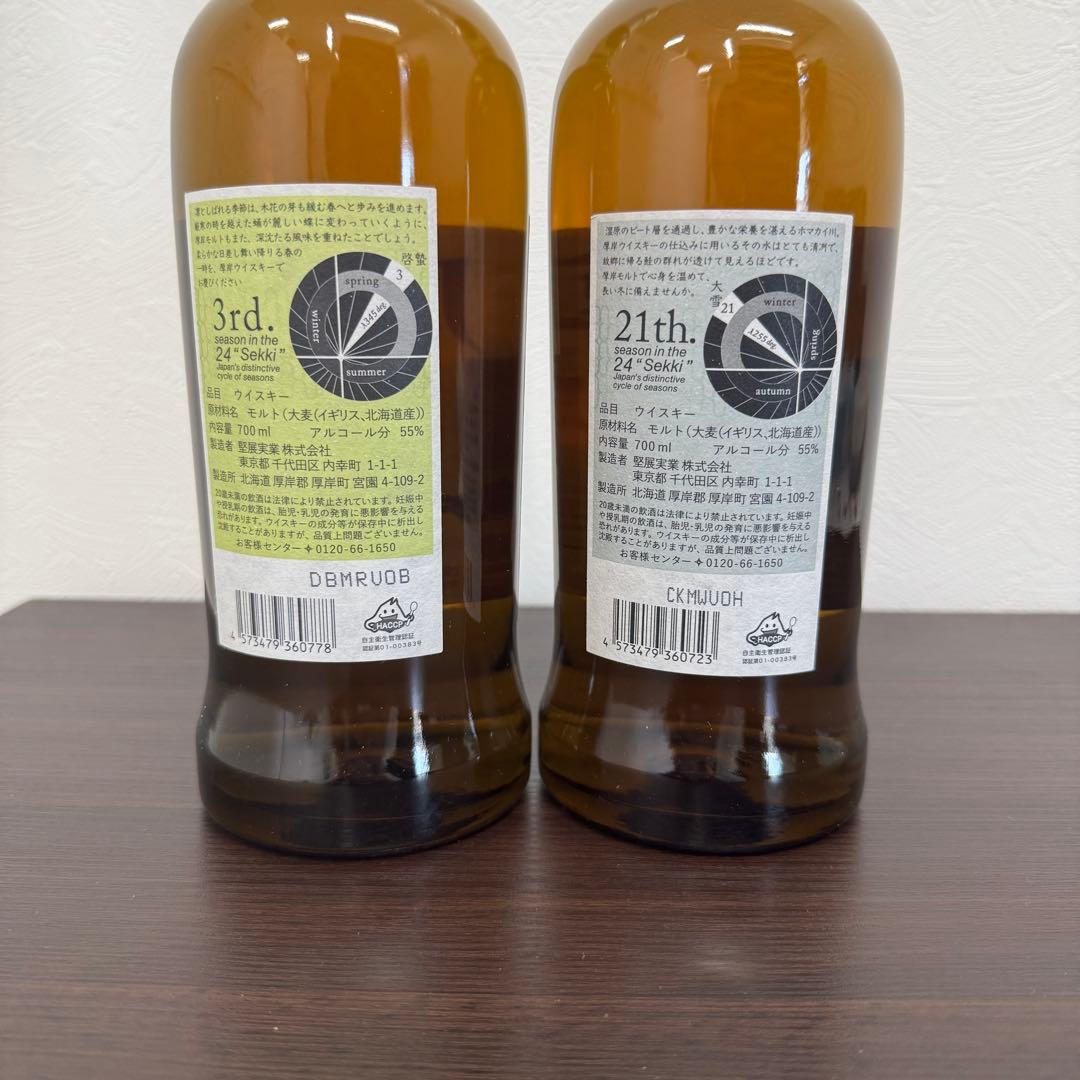 AKKESHI 厚岸ウイスキー　たいせつ　けいちつ　2本セット