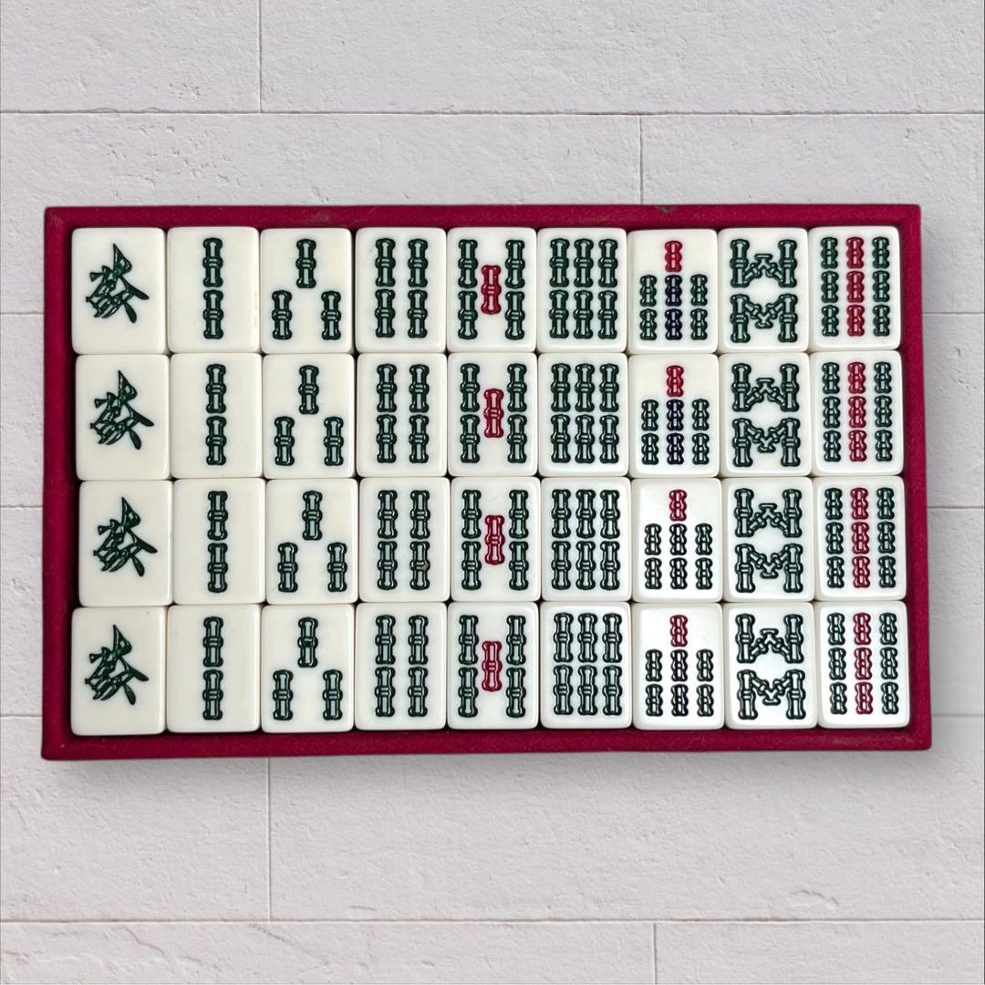 ミズノ丸一 背緑 金彩 トランプ類税 麻雀牌