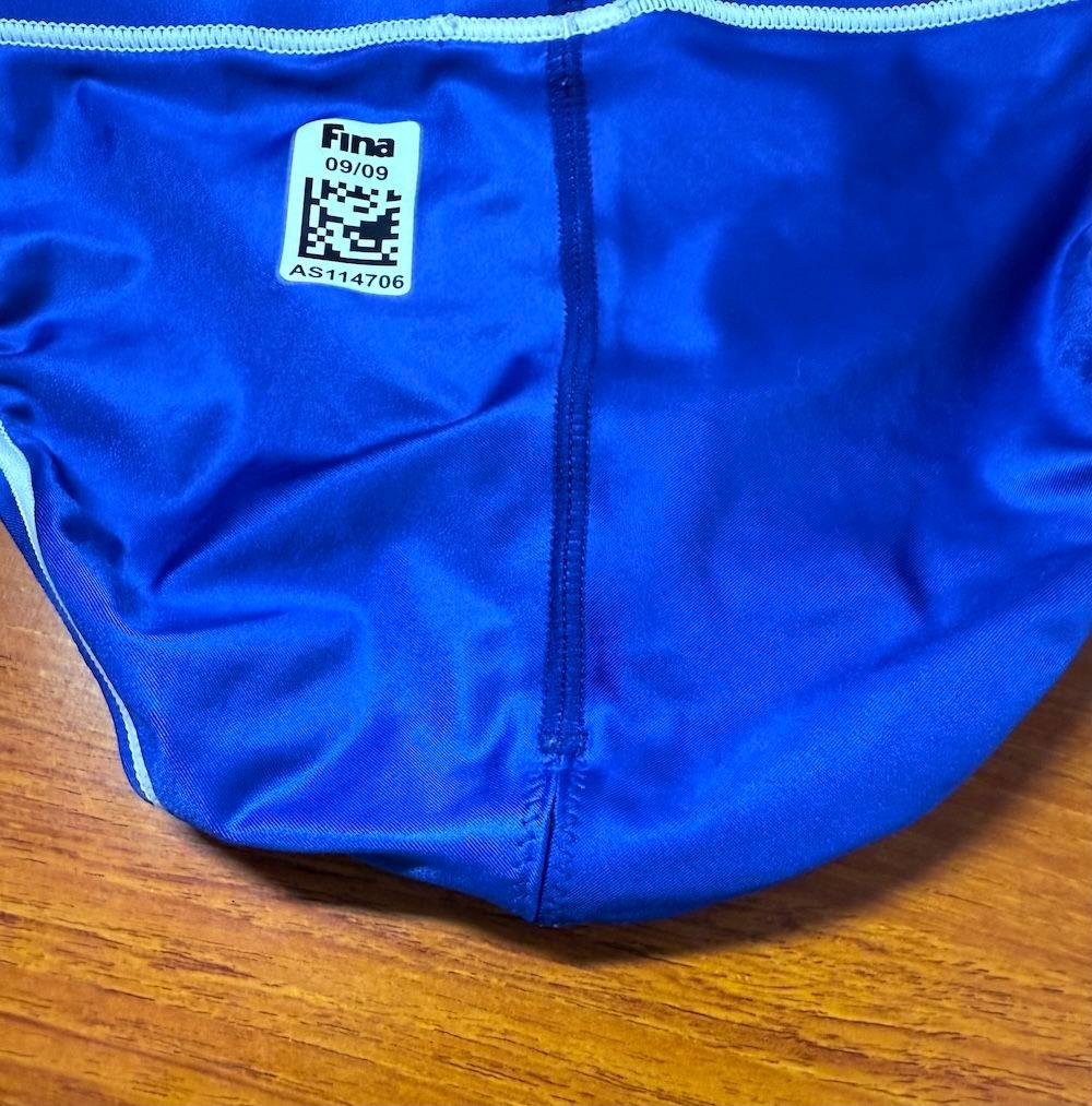 【美品】asics 初期スプラッシャーS 超光沢 ロイヤルブルー　SS　競パン