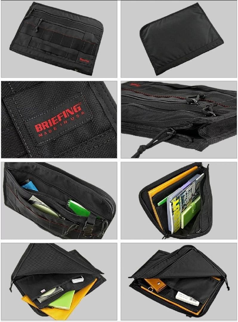 定価2,4万 BRIEFING ブリーフィング クラッチバッグ FILETAP