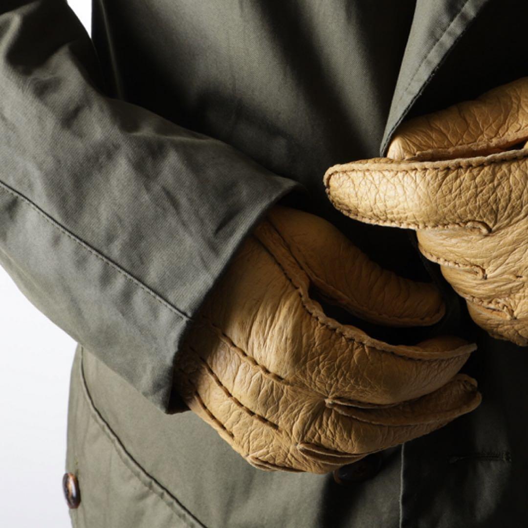 新品DENTS アンライニング ペッカリーレザー グローブ　CORKコルク 7H