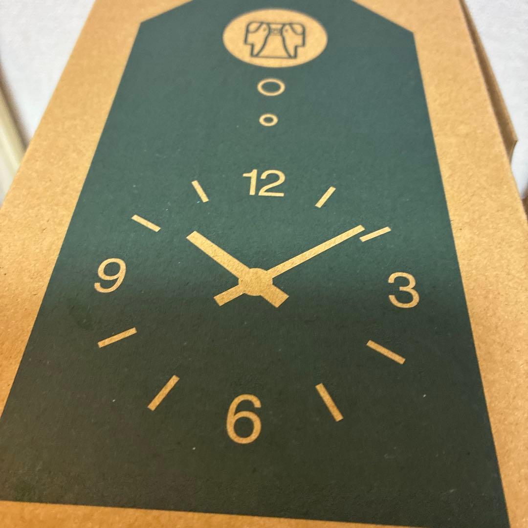 無印良品　鳩時計　グリーン色　新品未開封　一年前に購入