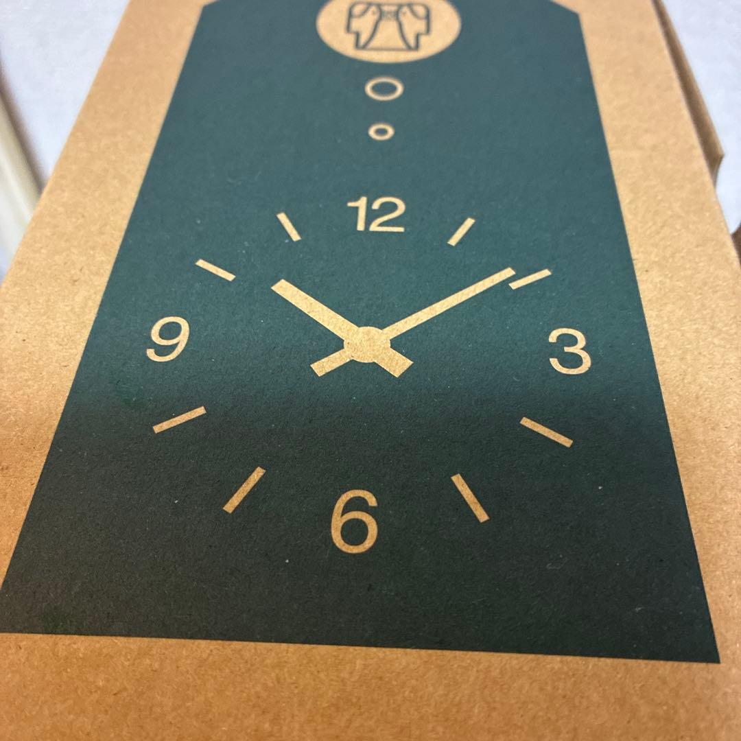 無印良品　鳩時計　グリーン色　新品未開封　一年前に購入