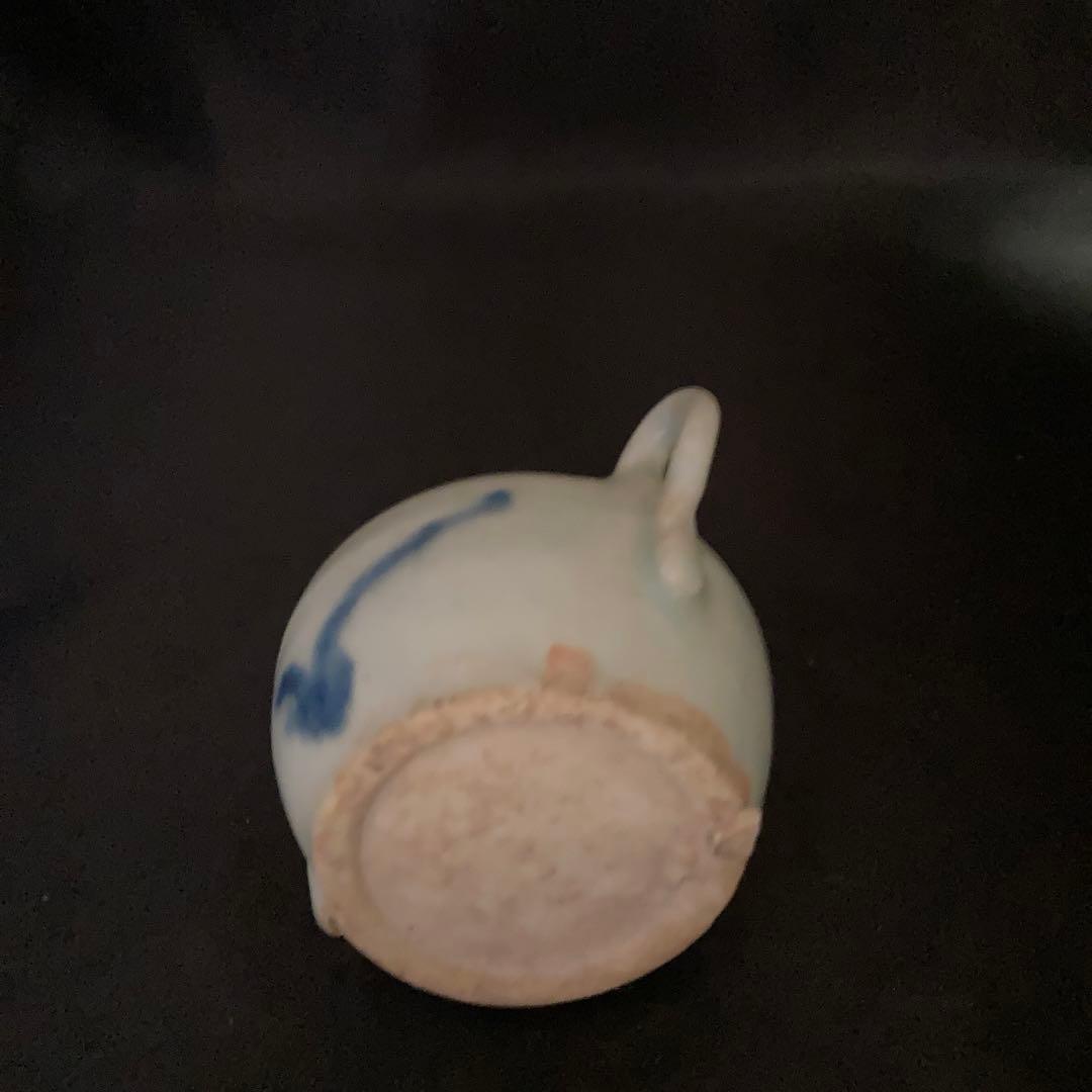 新年赤絵セール❗️【gallery三益】古染付鶴仙人紋水滴（明末時代）