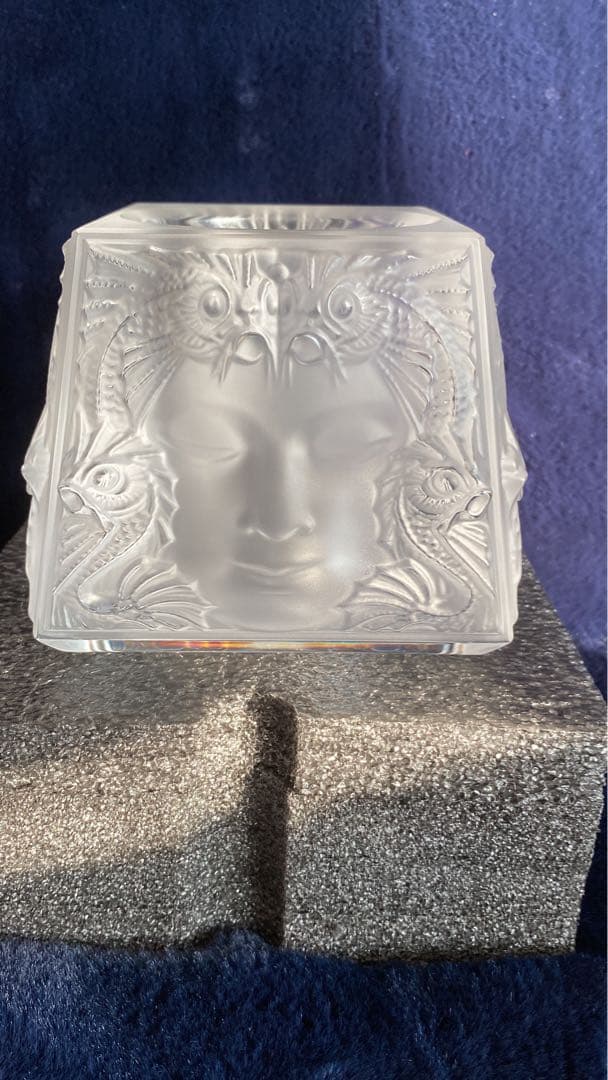 LALIQUE ラリック マスク ド ファム キャンドルホルダー 高島屋購入