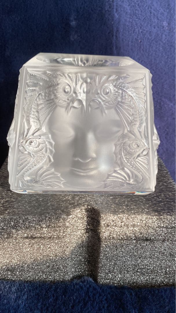 LALIQUE ラリック マスク ド ファム キャンドルホルダー 高島屋購入