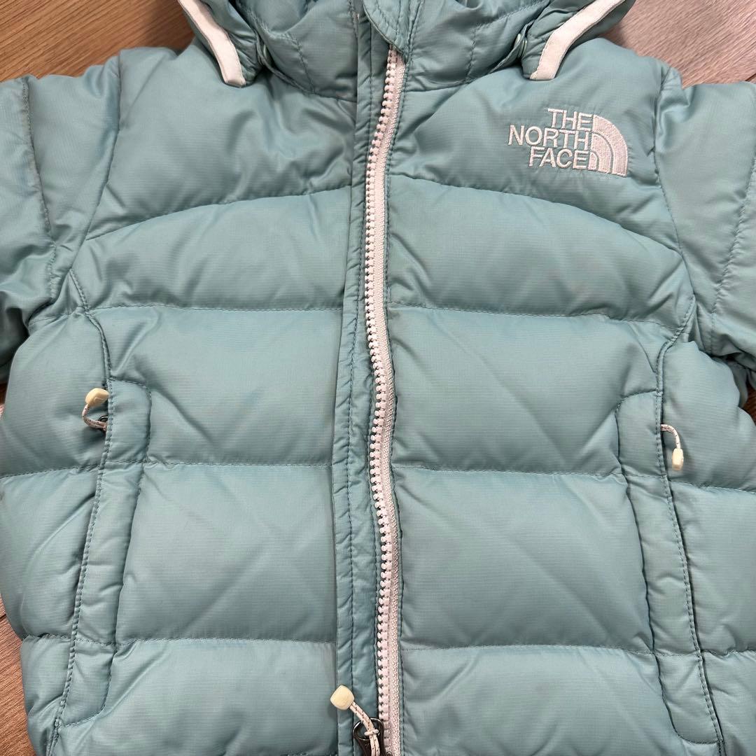 THE NORTH FACE フード付ダウンジャケット 90cm ミントグリーン