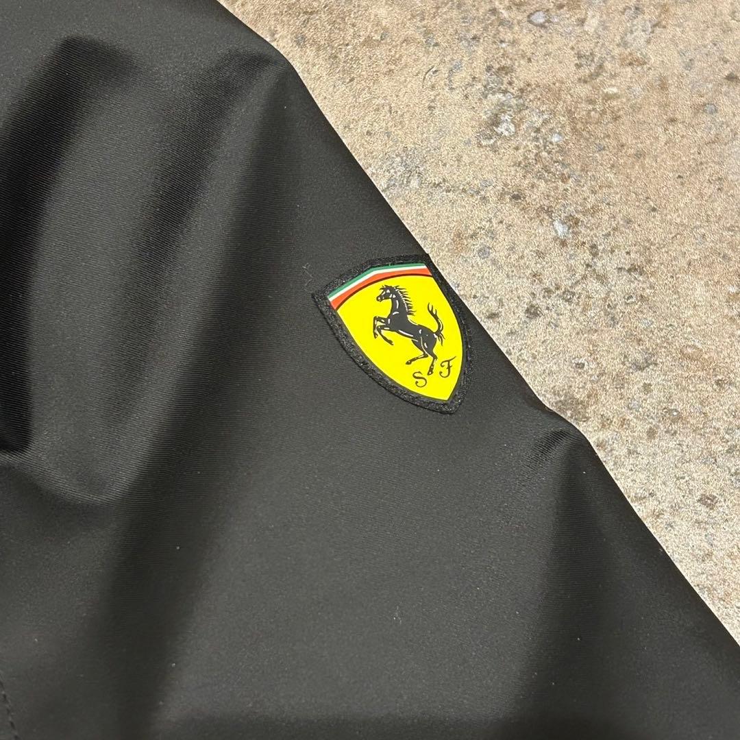 Ferrariフェラーリ フルジップ ボンバージャケットブラック 中綿 XL