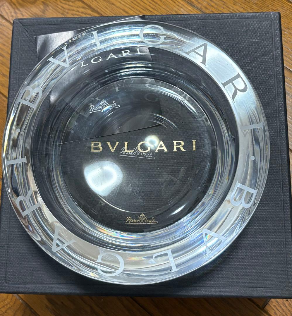 BVLGARI ローゼンタール 灰皿 大 インテリア ラージ クリスタルガラス