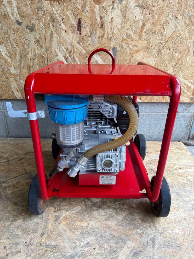 スーパー工業 高圧洗浄機 エンジンジェットポンプガンカチッとフルセット 即使用可