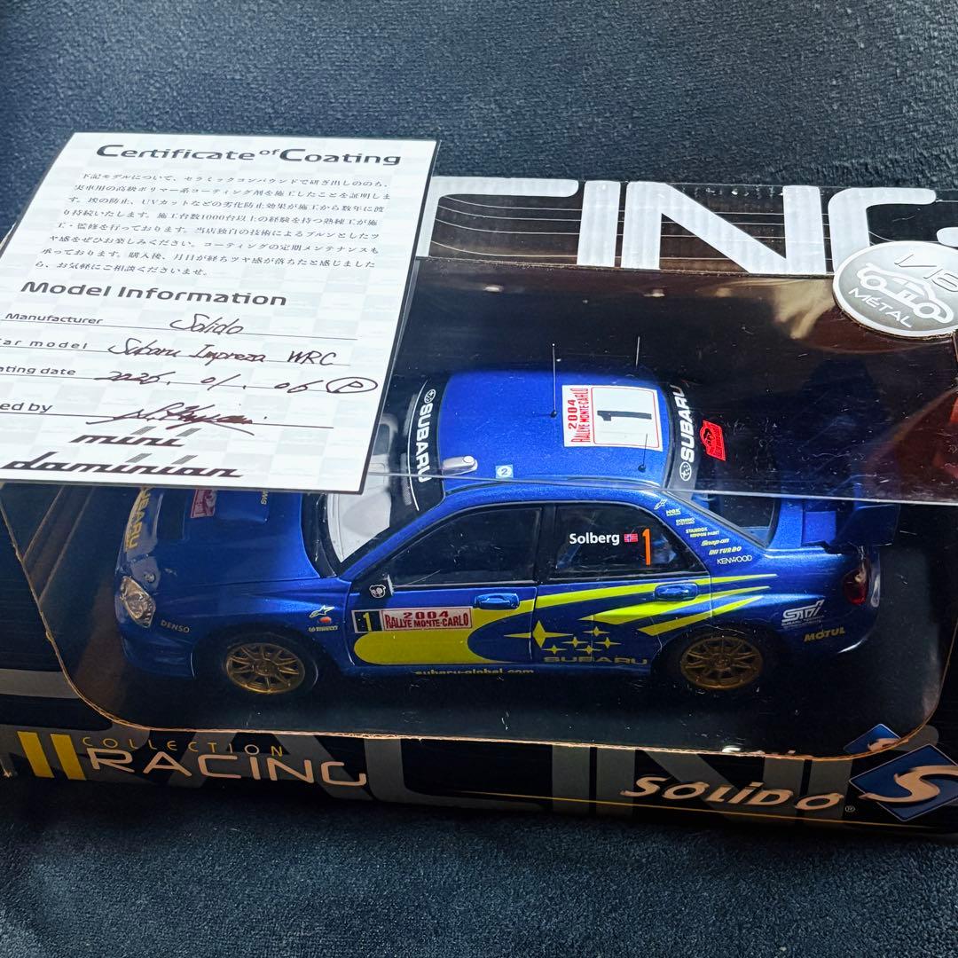 カスタム品 1/18 Solido スバル インプレッサ WRC モンテカルロ